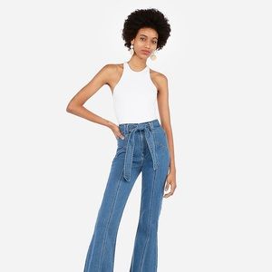 High Waist Bell Flare Jeans